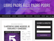 Tablet Screenshot of libropadrericopadrepobre.com